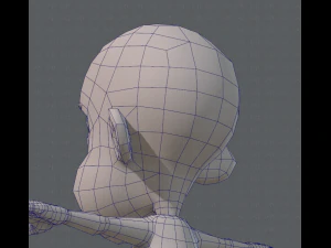 base mesh boy character v02 3D Model