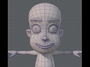 base mesh boy character v02 3D Модель
