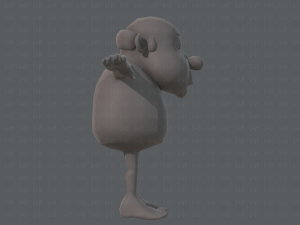 base mesh old man character v02 3D Модель