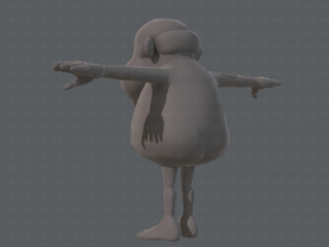base mesh old man character v02 3D Модель