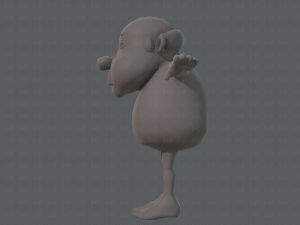 base mesh old man character v02 3D Модель