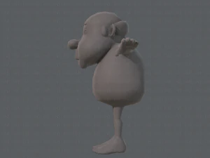 base mesh old man character v02 3D Model