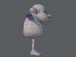 base mesh old man character v02 3D Модель