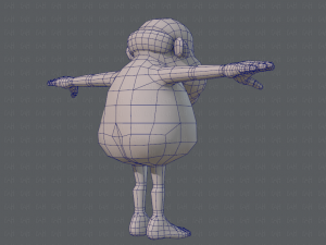 base mesh old man character v02 3D Модель