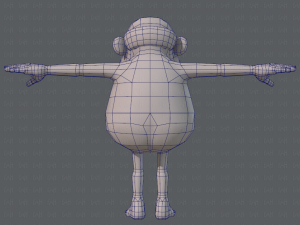 base mesh old man character v02 3D Модель