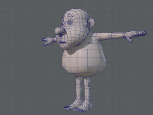base mesh old man character v02 3D Модель
