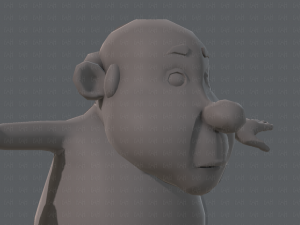 base mesh old man character v02 3D Модель