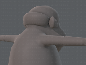 base mesh old man character v02 3D Модель