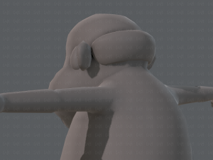 base mesh old man character v02 3D Модель
