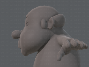 base mesh old man character v02 3D Модель