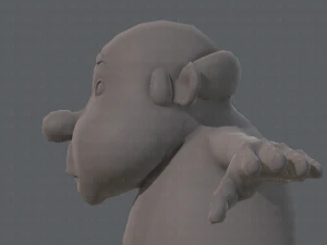 base mesh old man character v02 3D Model