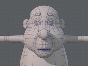 base mesh old man character v02 3D Модель