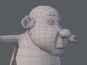 base mesh old man character v02 3D Модель