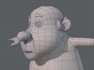 base mesh old man character v02 3D Модель