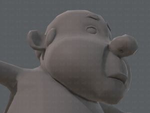 base mesh old man character v02 3D Модель