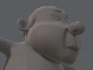 base mesh old man character v02 3D Model