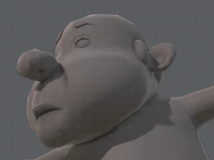 base mesh old man character v02 3D Model