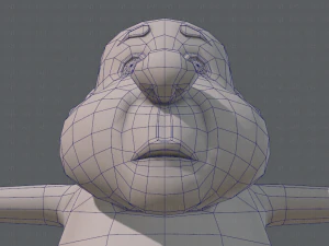 base mesh old man character v02 3D Model