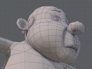 base mesh old man character v02 3D Model