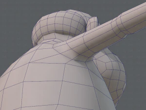 base mesh old man character v02 3D Model