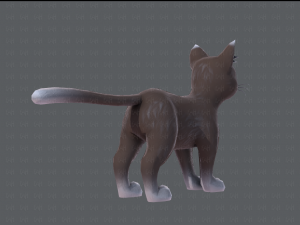 cat cartoon v03 3D Model