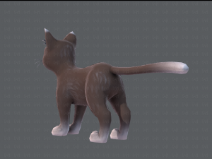 cat cartoon v03 3D Model
