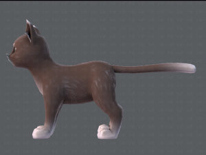 cat cartoon v03 3D Model