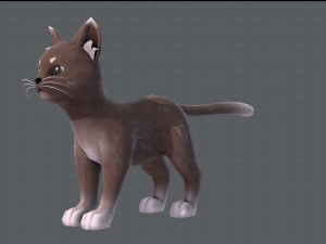 cat cartoon v03 3D Model