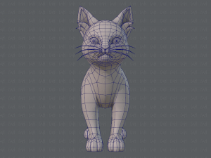 cat cartoon v03 3D Model