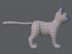 cat cartoon v03 3D Model