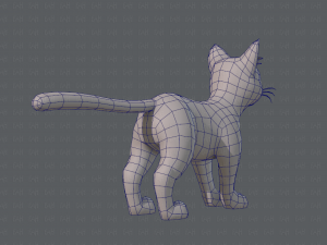 cat cartoon v03 3D Model