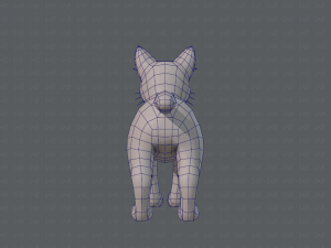 cat cartoon v03 3D Model