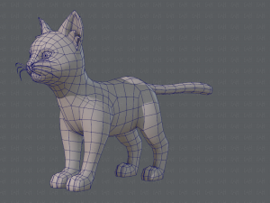 cat cartoon v03 3D Model