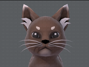 cat cartoon v03 3D Model