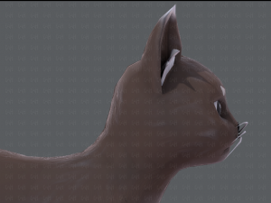 cat cartoon v03 3D Model