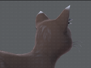 cat cartoon v03 3D Model