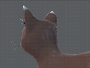 cat cartoon v03 3D Model