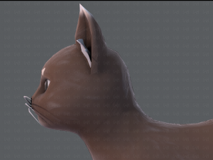 cat cartoon v03 3D Model