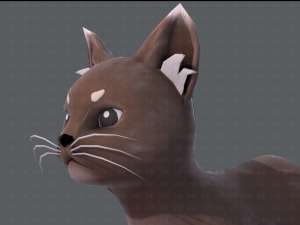 cat cartoon v03 3D Model