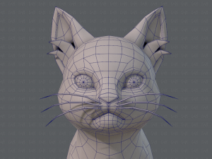 cat cartoon v03 3D Model