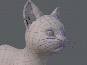 cat cartoon v03 3D Model