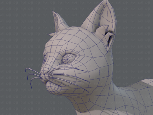 cat cartoon v03 3D Model