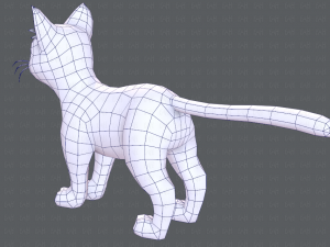 cat cartoon v03 3D Model