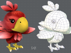 chocobo bird 3D Model