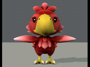uccello chocobo Modello 3D