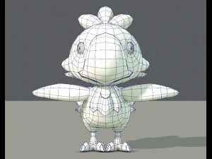 uccello chocobo Modello 3D
