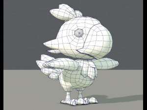 uccello chocobo Modello 3D