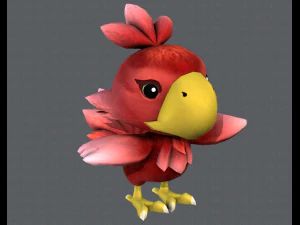 uccello chocobo Modello 3D