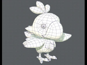 uccello chocobo Modello 3D