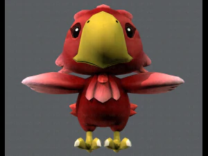uccello chocobo Modello 3D
